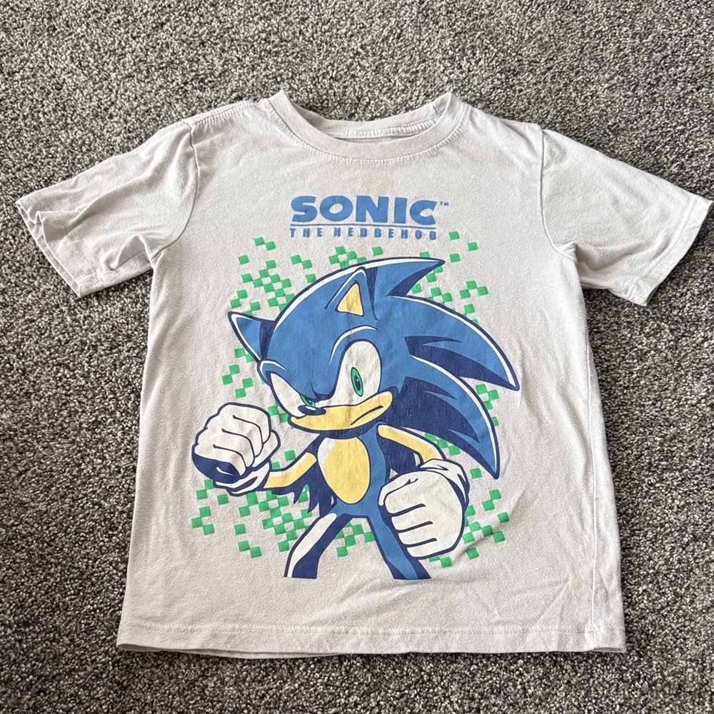 Sonic the Hedgehog Kids Tee - Gray and Blue